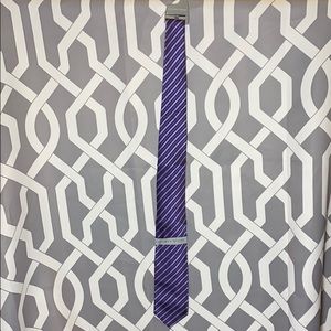 Geoffrey Beene Purple Stripped Tie